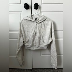 H&M small white cropped jacket